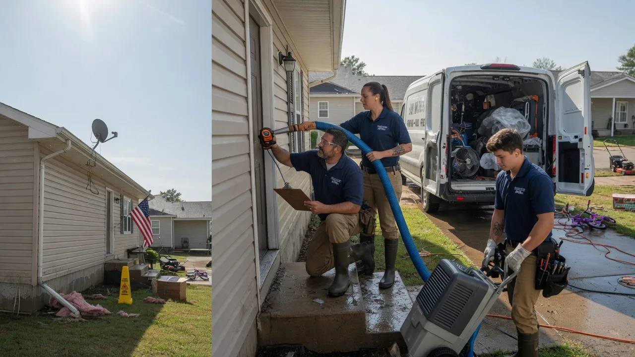 Ceiling Water Damage Restoration in North Prairie, WI near me